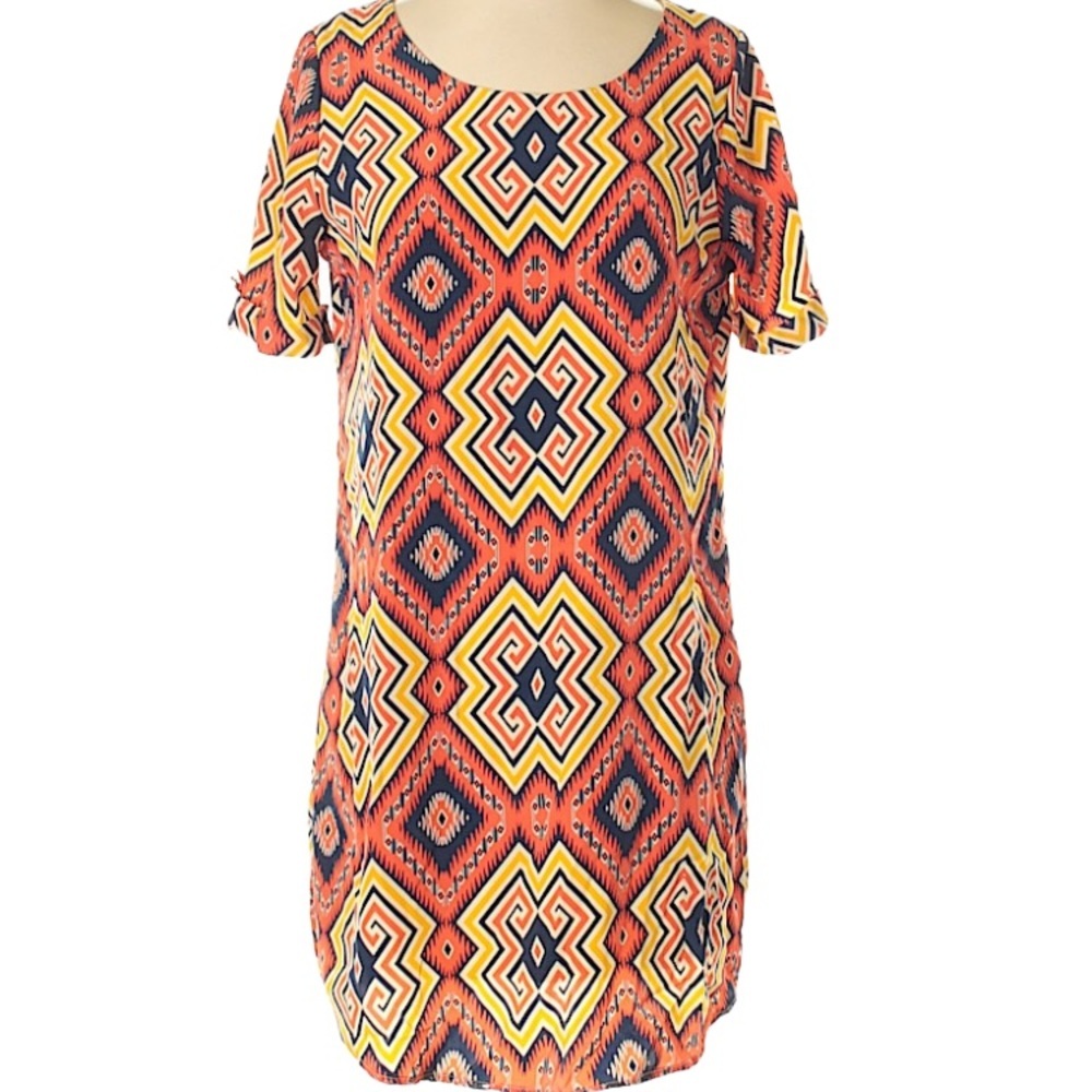Alya Tunic Top Size Small Orange